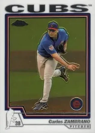2004 Topps Chrome #136 - Carlos Zambrano - Chicago Cubs