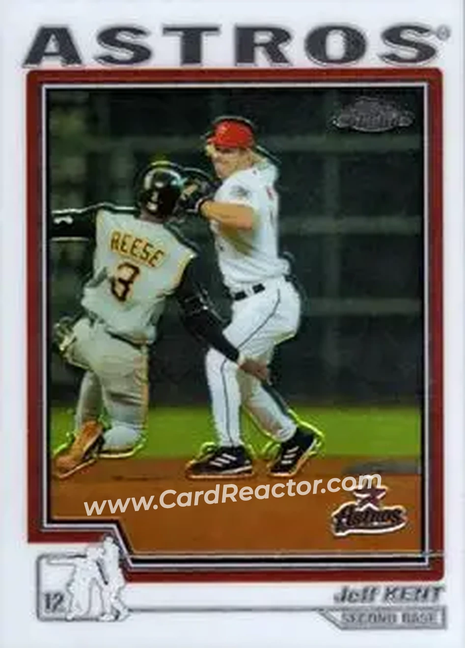2004 Topps Chrome #137 - Jeff Kent - Houston Astros - Front