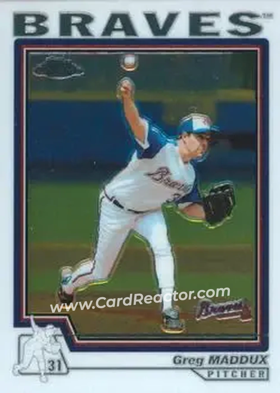 2004 Topps Chrome #140 - Greg Maddux - Atlanta Braves - Front