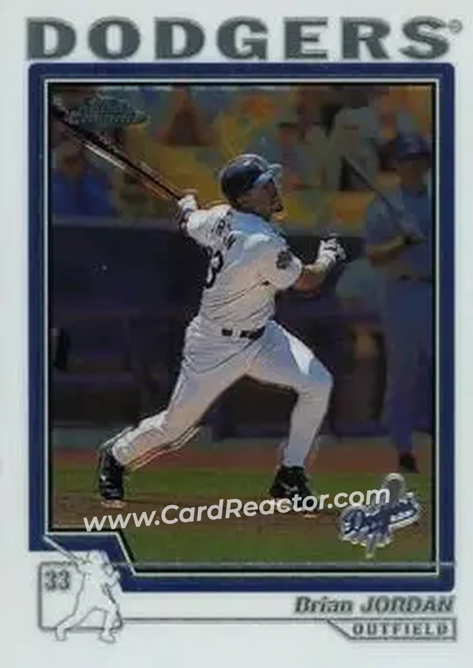 2004 Topps Chrome #146 - Brian Jordan - Los Angeles Dodgers - Front
