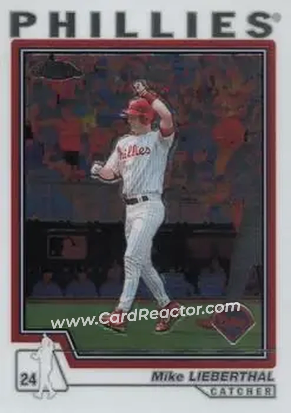 2004 Topps Chrome #152 - Mike Lieberthal - Philadelphia Phillies - Front