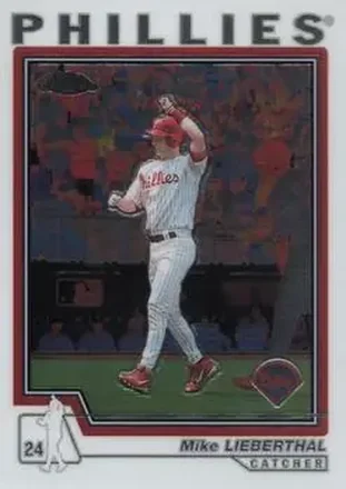 2004 Topps Chrome #152 - Mike Lieberthal - Philadelphia Phillies
