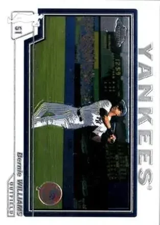 2004 Topps Chrome #160 - Bernie Williams - New York Yankees