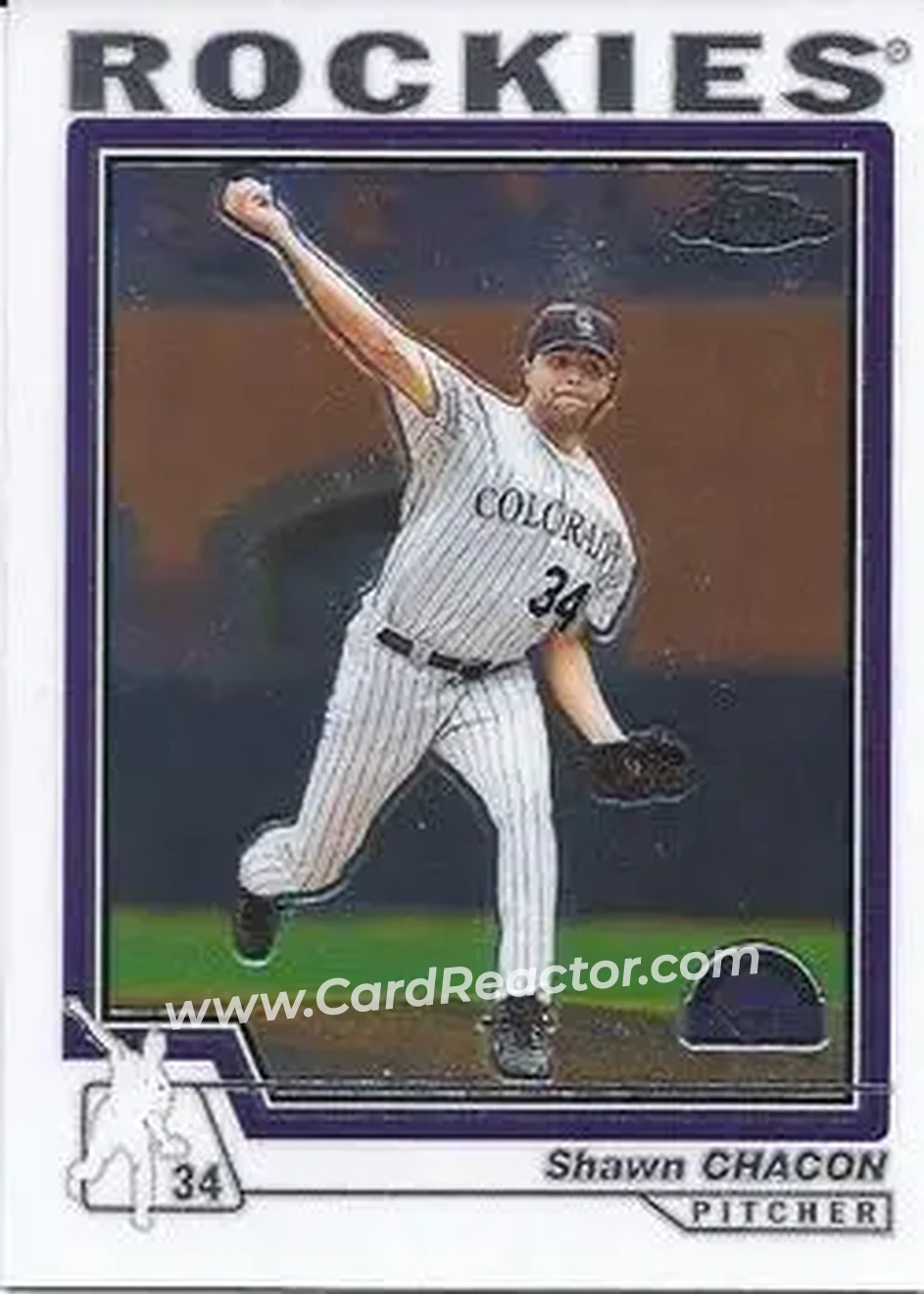 2004 Topps Chrome #163 - Shawn Chacon - Colorado Rockies - Front