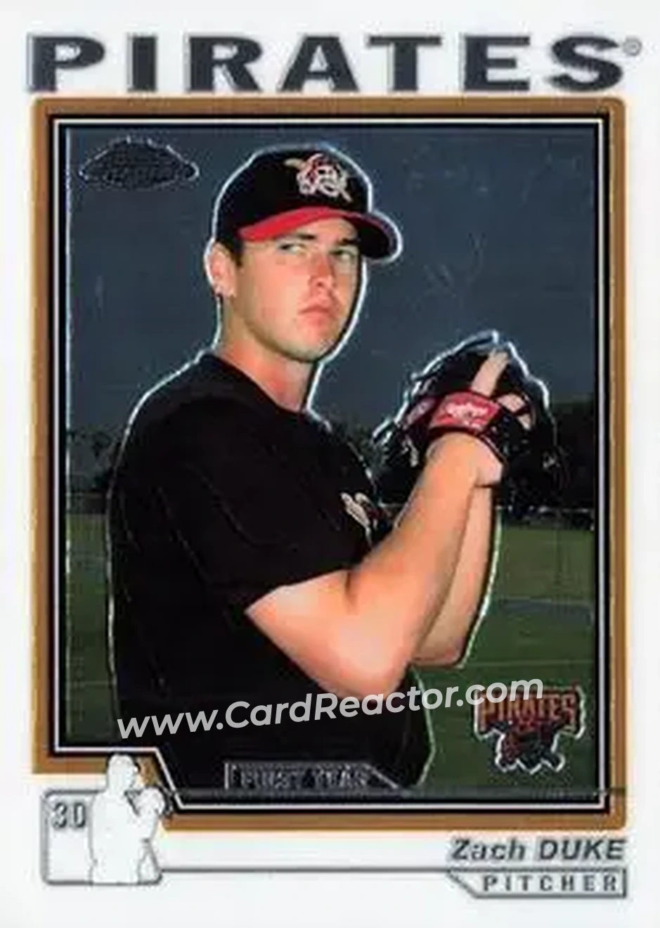 2004 Topps Chrome #220 - Zach Duke - Pittsburgh Pirates - Front