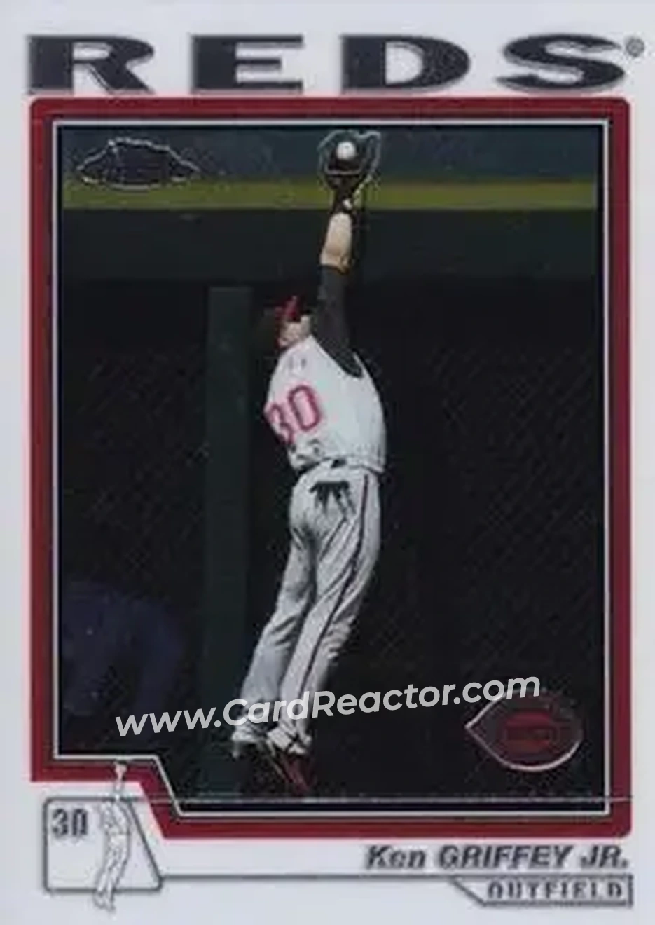 2004 Topps Chrome #268 - Ken Griffey Jr. - Cincinnati Reds - Front