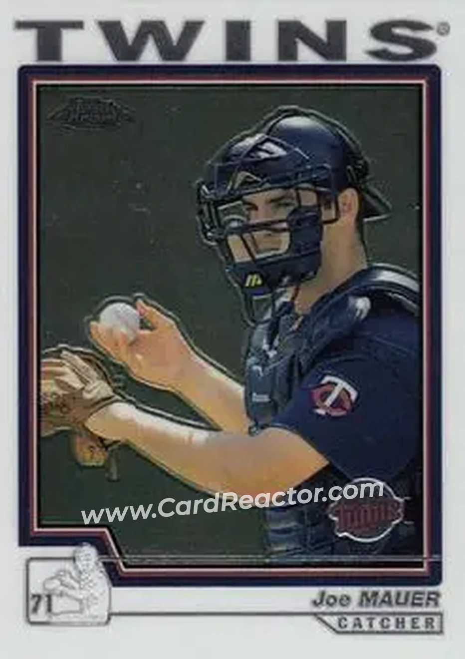 2004 Topps Chrome #315 - Joe Mauer - Minnesota Twins - Front