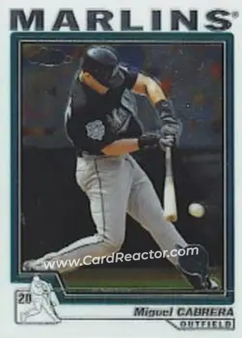2004 Topps Chrome #318 - Miguel Cabrera - Florida Marlins - Front