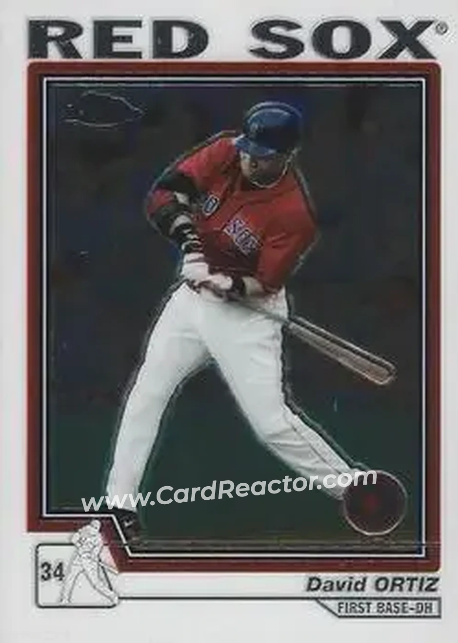2004 Topps Chrome #355 - David Ortiz - Boston Red Sox - Front