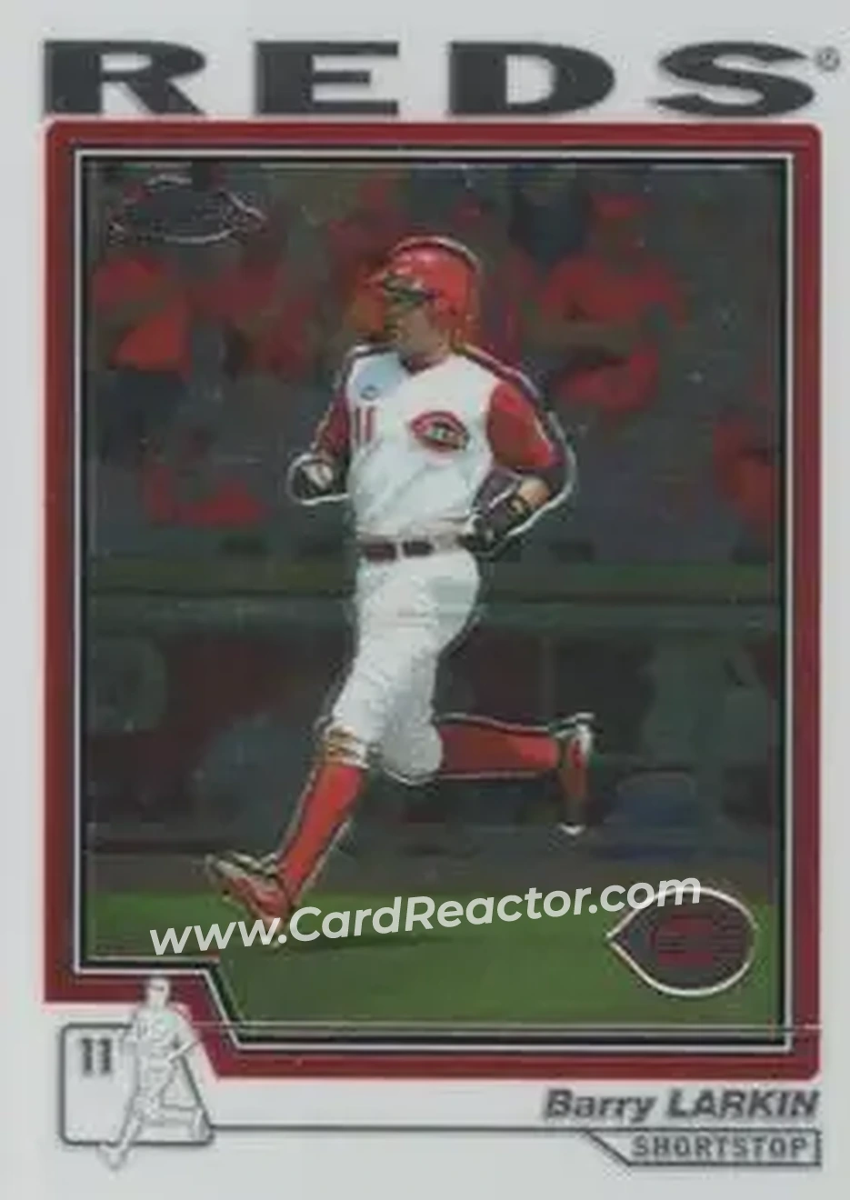 2004 Topps Chrome #366 - Barry Larkin - Cincinnati Reds - Front