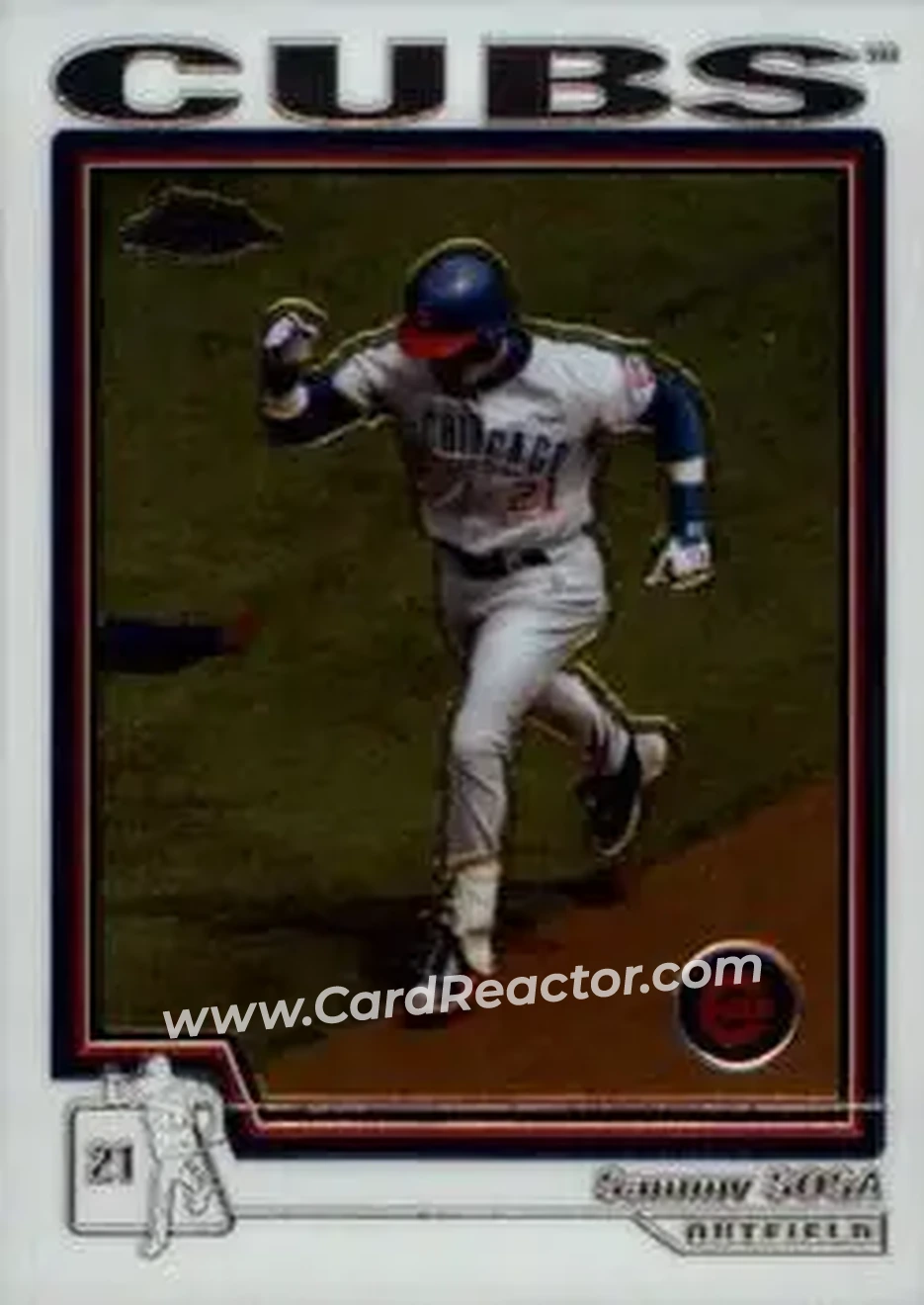2004 Topps Chrome #368 - Sammy Sosa - Chicago Cubs - Front 2004 Topps Chrome #368 - Sammy Sosa - Chicago Cubs - Front
