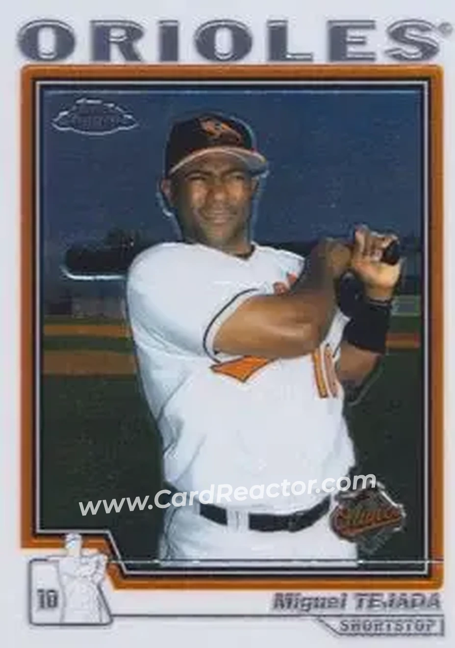 2004 Topps Chrome #375 - Miguel Tejada - Baltimore Orioles - Front