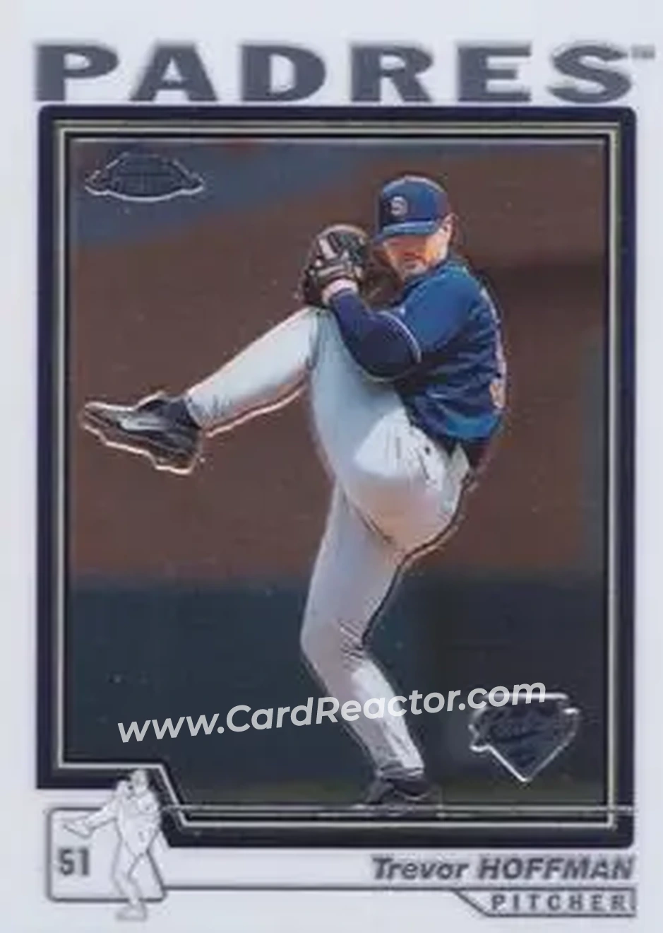 2004 Topps Chrome #386 - Trevor Hoffman - San Diego Padres - Front