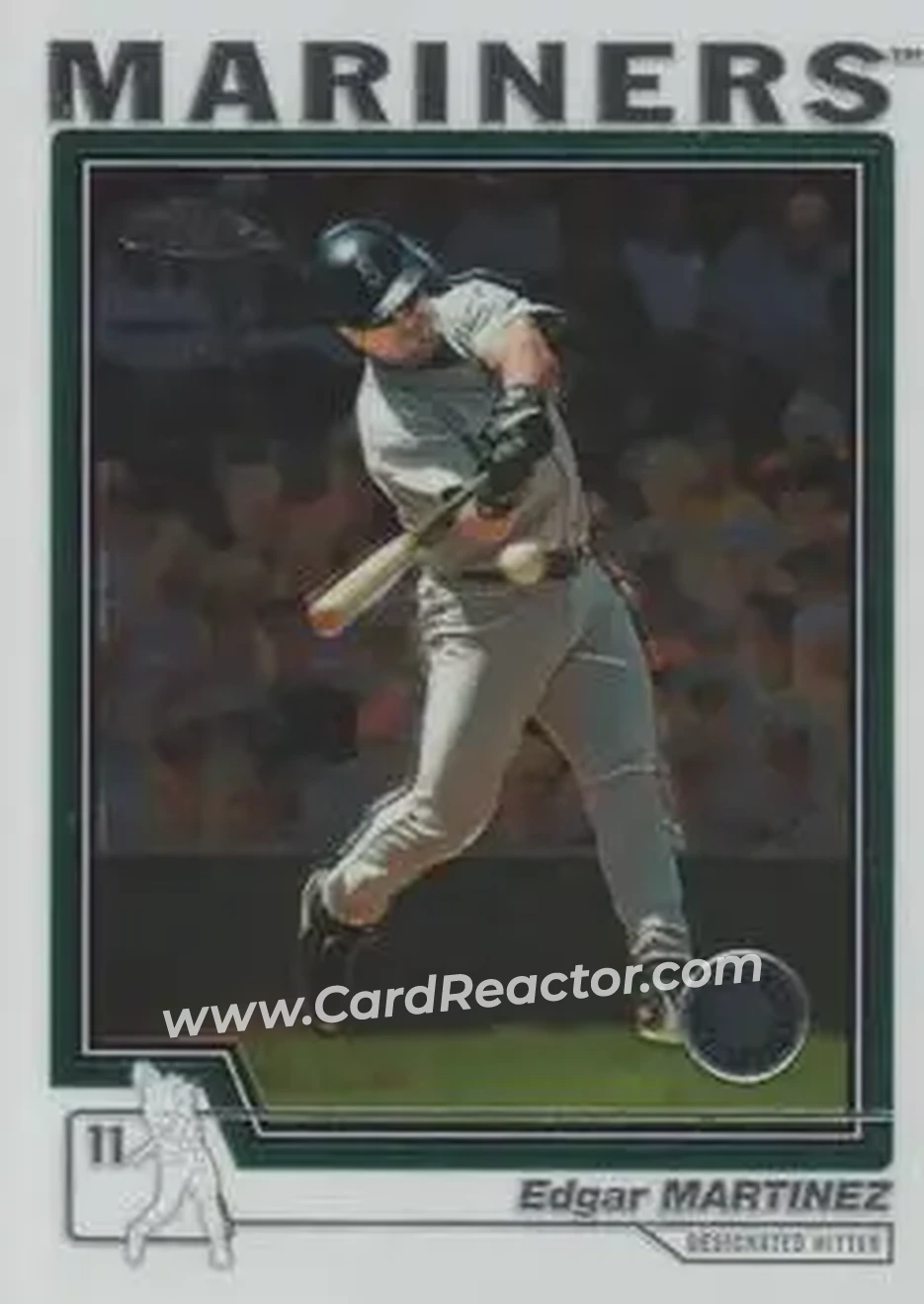 2004 Topps Chrome #388 - Edgar Martinez - Seattle Mariners - Front