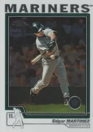 2004 Topps Chrome #388 - Edgar Martinez - Seattle Mariners