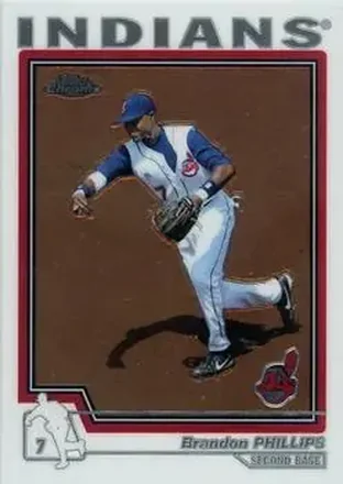 2004 Topps Chrome #168 - Brandon Phillips - Cleveland Indians