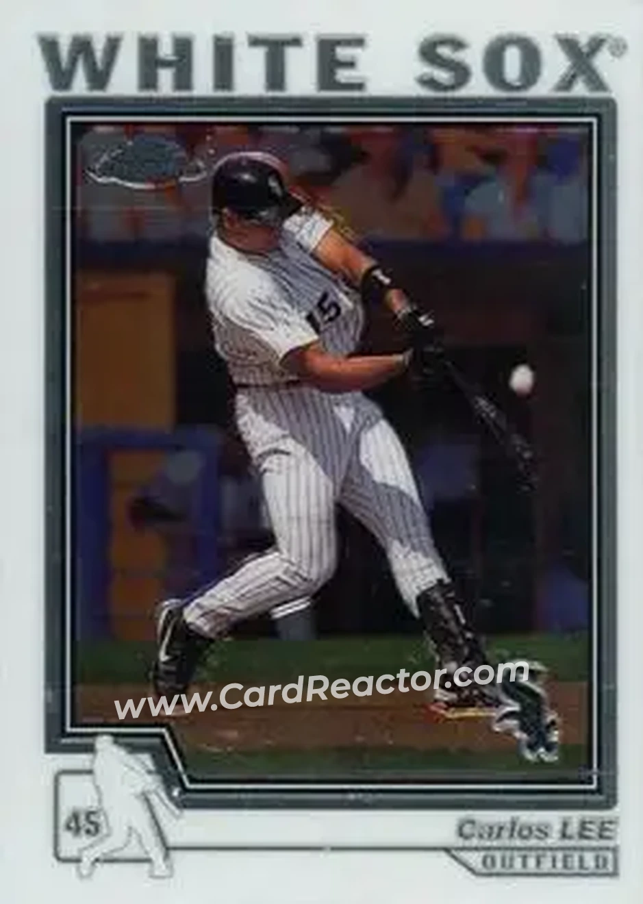 2004 Topps Chrome #171 - Carlos Lee - Chicago White Sox - Front