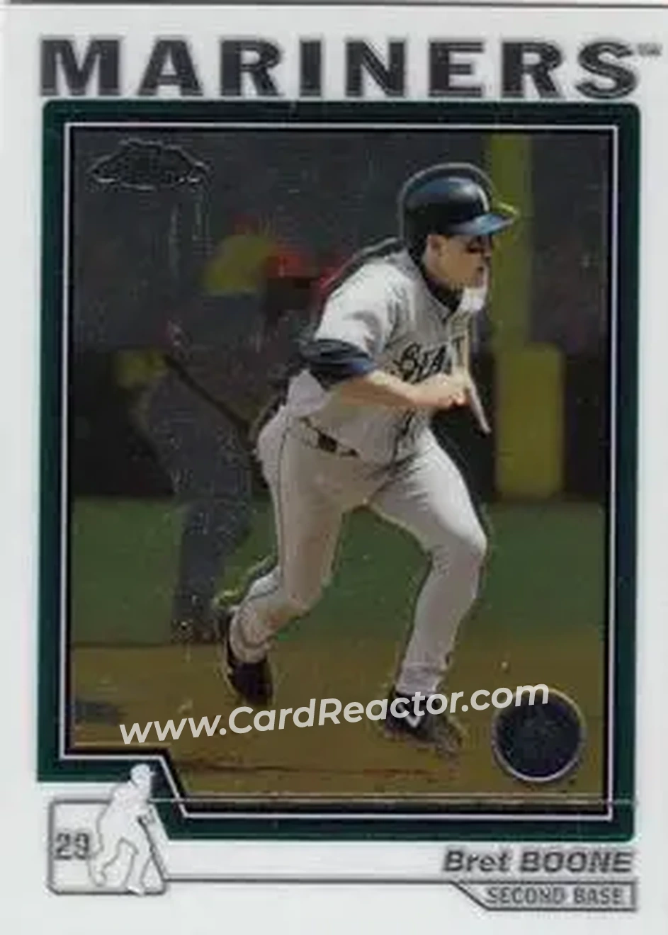 2004 Topps Chrome #185 - Bret Boone - Seattle Mariners - Front