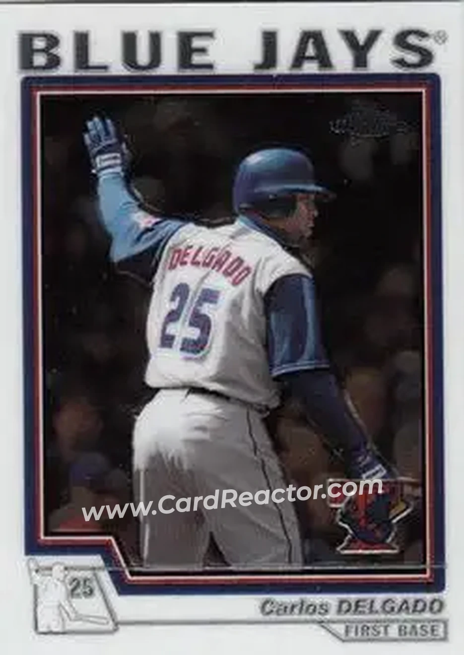 2004 Topps Chrome #190 - Carlos Delgado - Toronto Blue Jays - Front