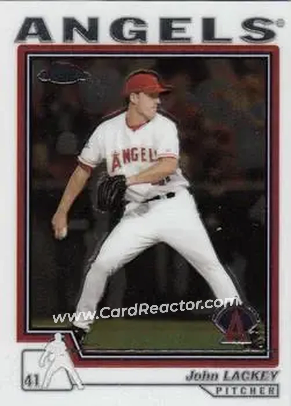 2004 Topps Chrome #191 - John Lackey - Anaheim Angels - Front