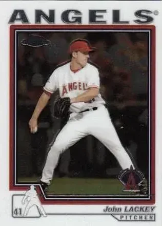 2004 Topps Chrome #191 - John Lackey - Anaheim Angels