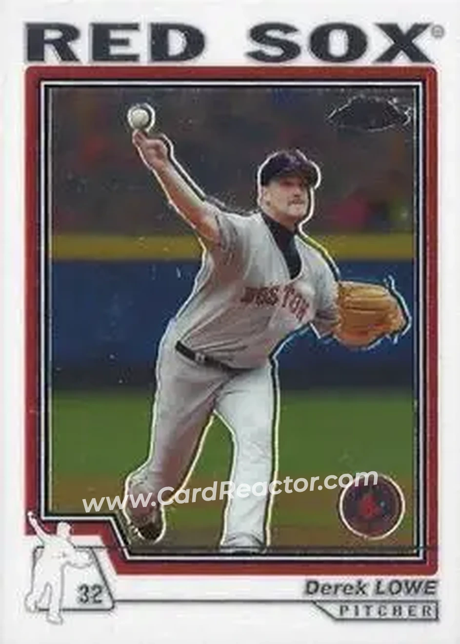 2004 Topps Chrome #194 - Derek Lowe - Boston Red Sox - Front