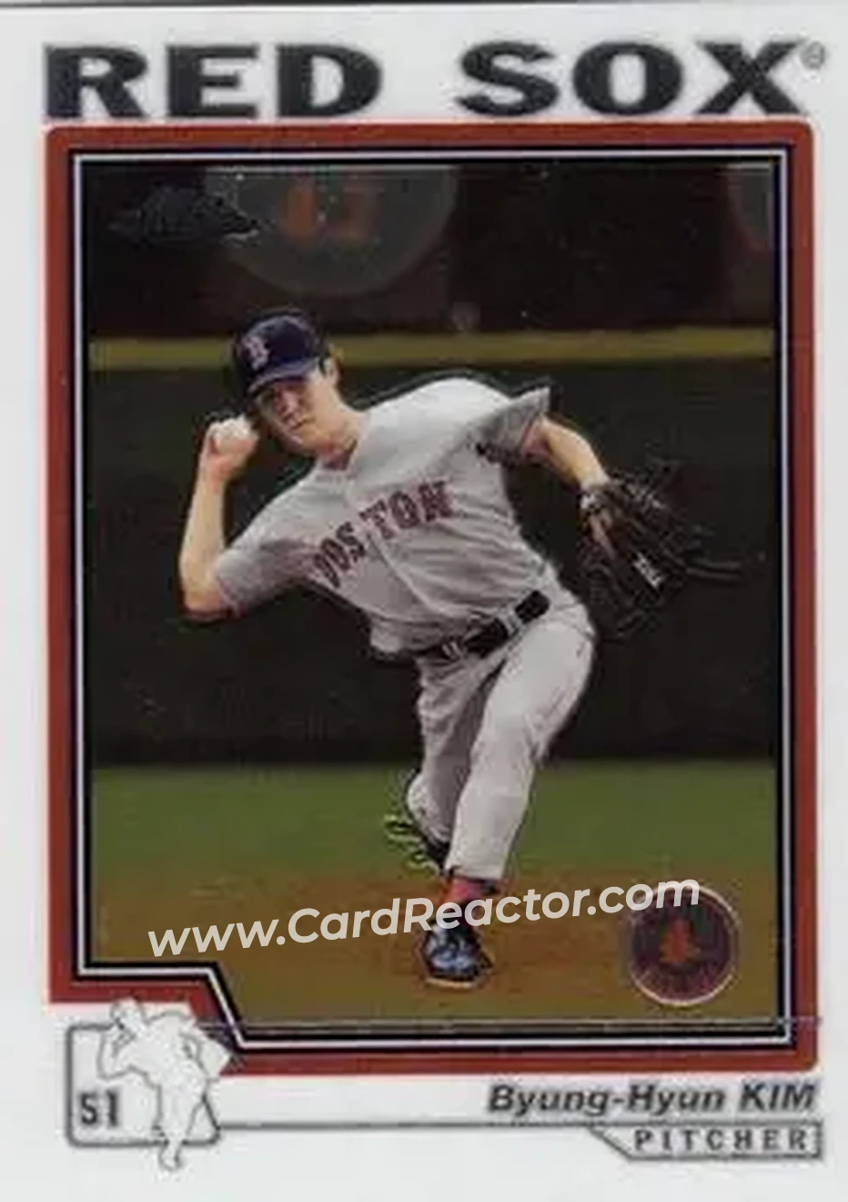 2004 Topps Chrome #198 - Byung-Hyun Kim - Boston Red Sox - Front