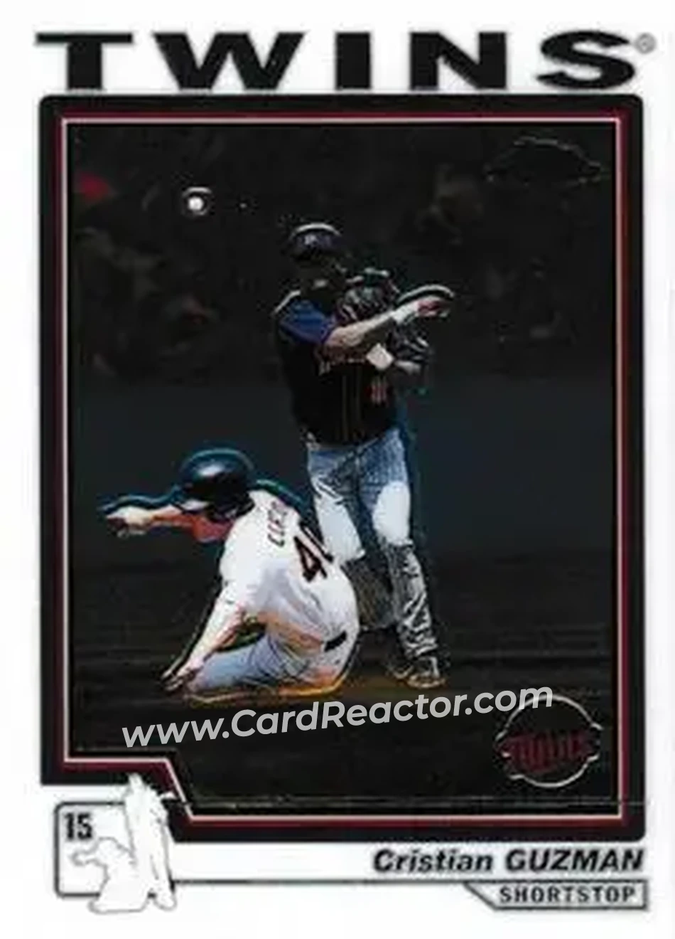 2004 Topps Chrome #202 - Cristian Guzman - Minnesota Twins - Front