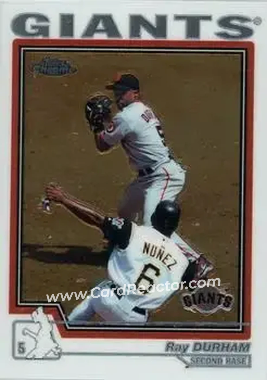 2004 Topps Chrome #205 - Ray Durham - San Francisco Giants - Front