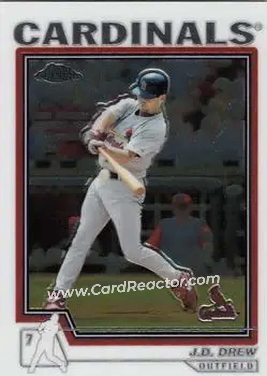 2004 Topps Chrome #207 - J.D. Drew - St. Louis Cardinals - Front