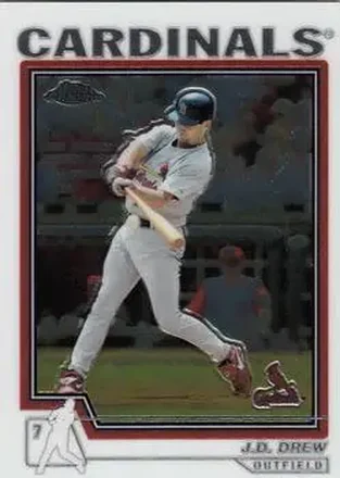 2004 Topps Chrome #207 - J.D. Drew - St. Louis Cardinals