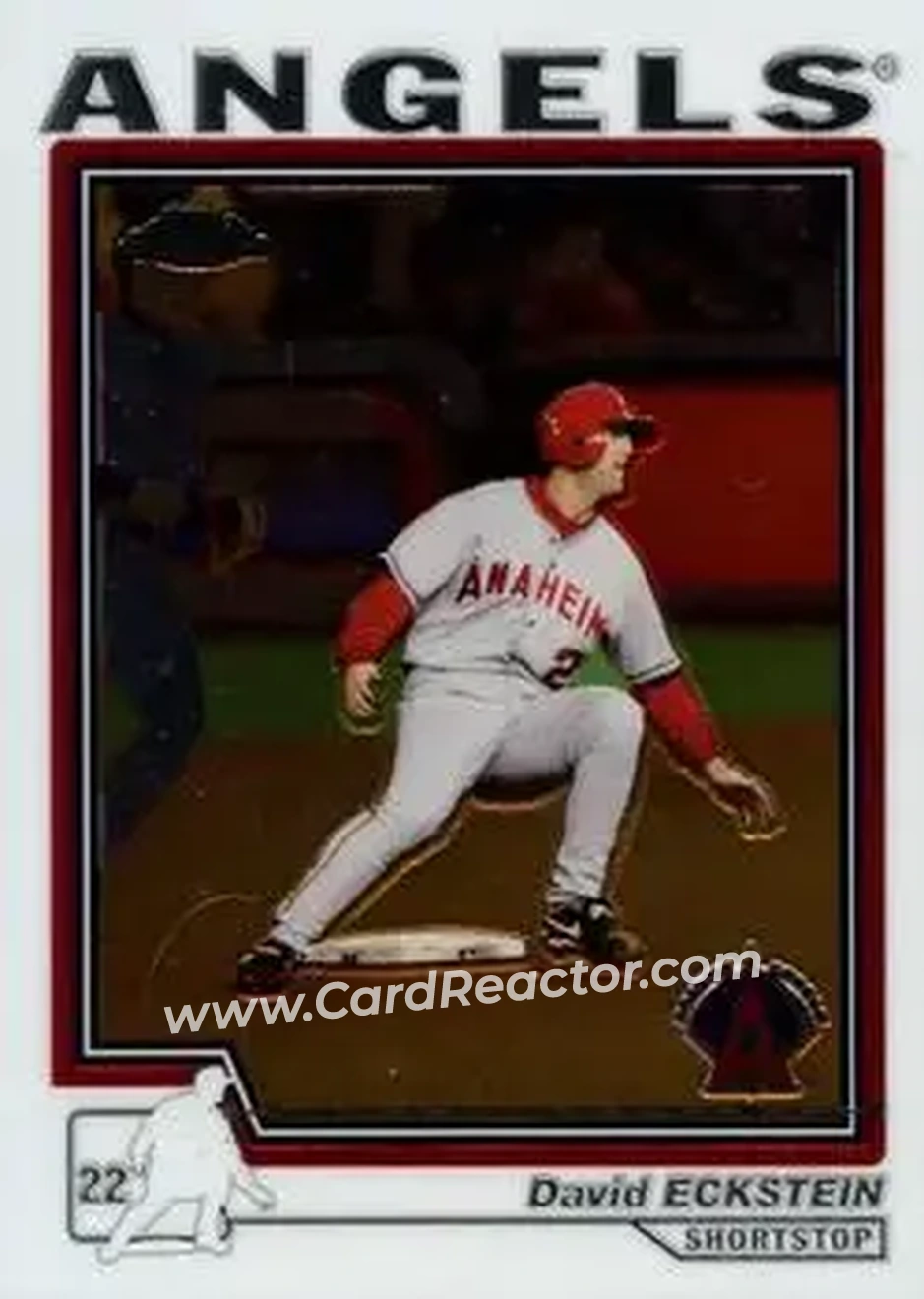 2004 Topps Chrome #210 - David Eckstein - Anaheim Angels - Front