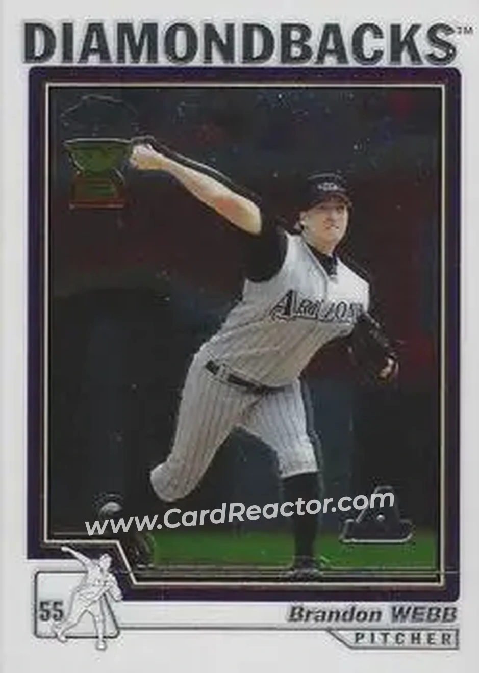 2004 Topps Chrome #261 - Brandon Webb - Arizona Diamondbacks - Front