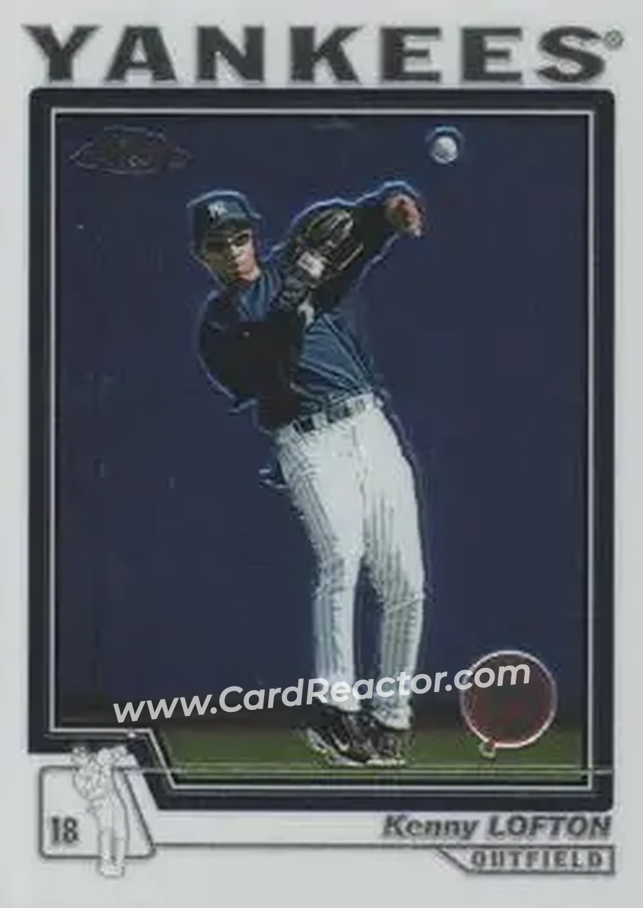 2004 Topps Chrome #266 - Kenny Lofton - New York Yankees - Front