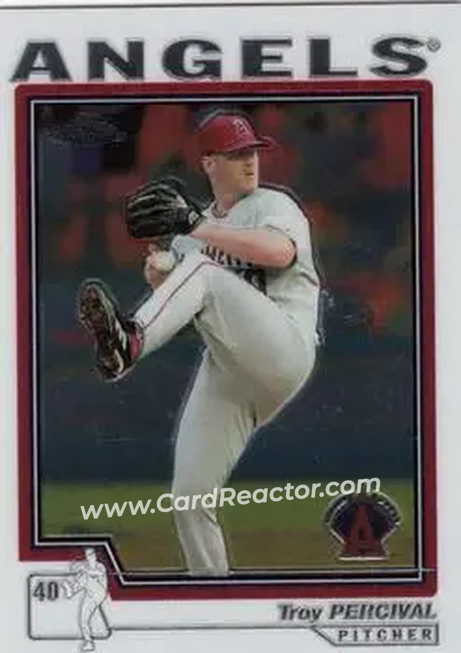 2004 Topps Chrome #284 - Troy Percival - Anaheim Angels - Front 2004 Topps Chrome #284 - Troy Percival - Anaheim Angels - Front