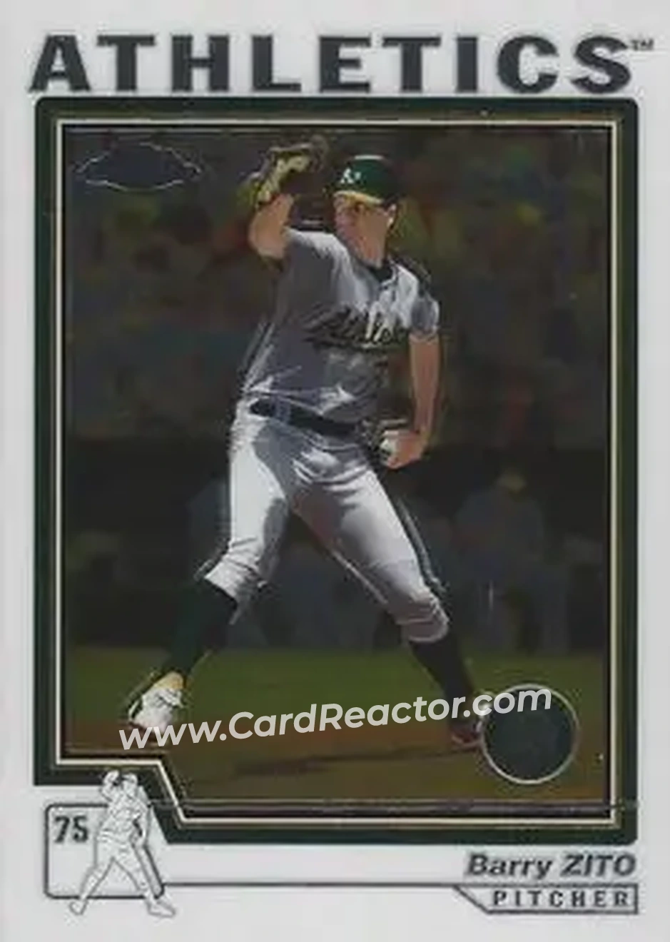2004 Topps Chrome #300 - Barry Zito - Oakland Athletics - Front