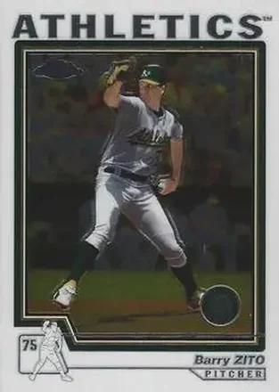 2004 Topps Chrome #300 - Barry Zito - Oakland Athletics