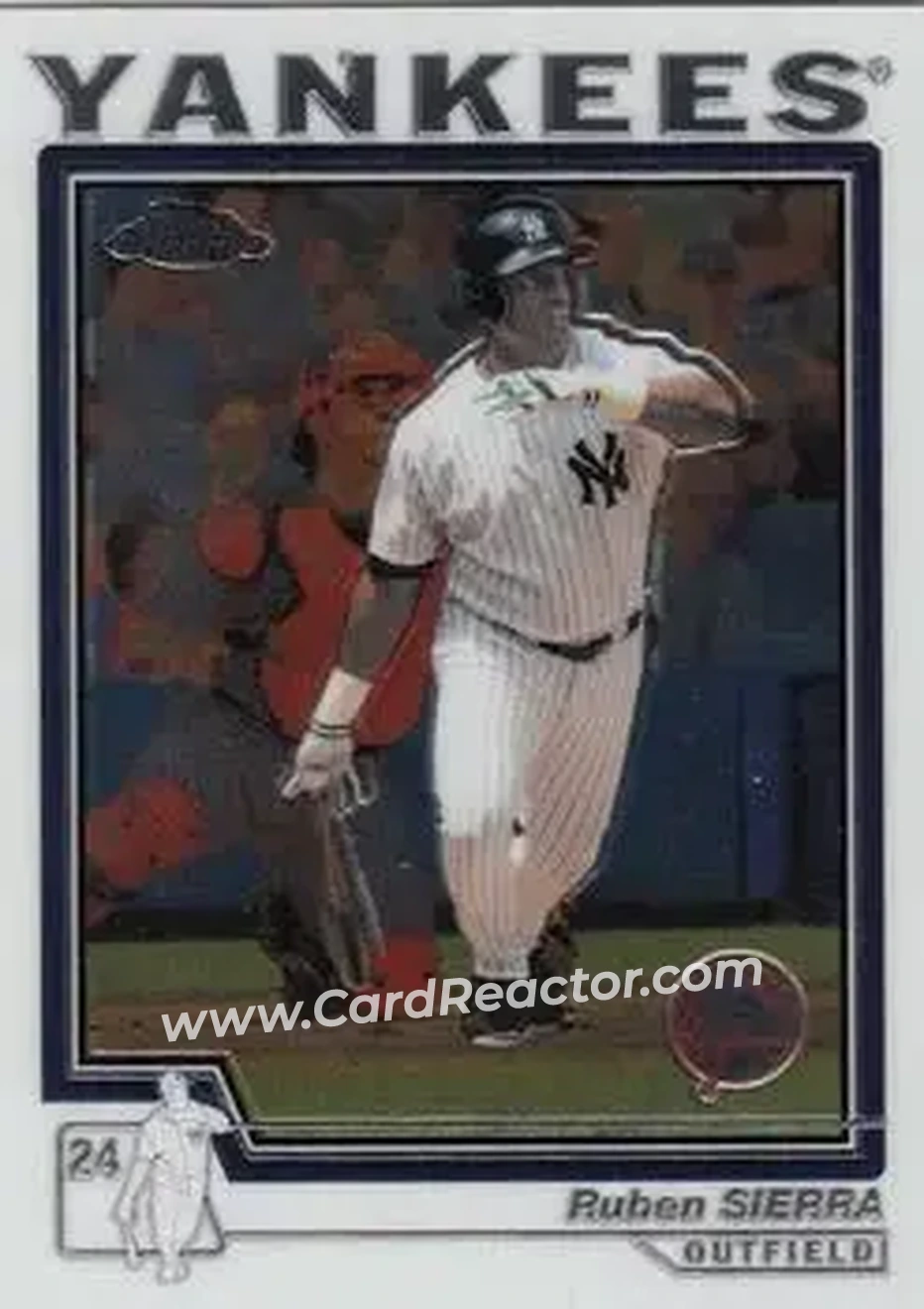 2004 Topps Chrome #301 - Ruben Sierra - New York Yankees - Front