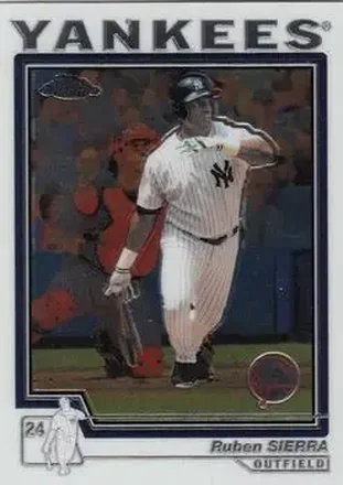 2004 Topps Chrome #301 - Ruben Sierra - New York Yankees