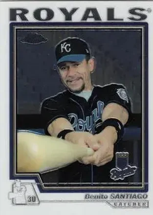 2004 Topps Chrome #304 - Benito Santiago - Kansas City Royals