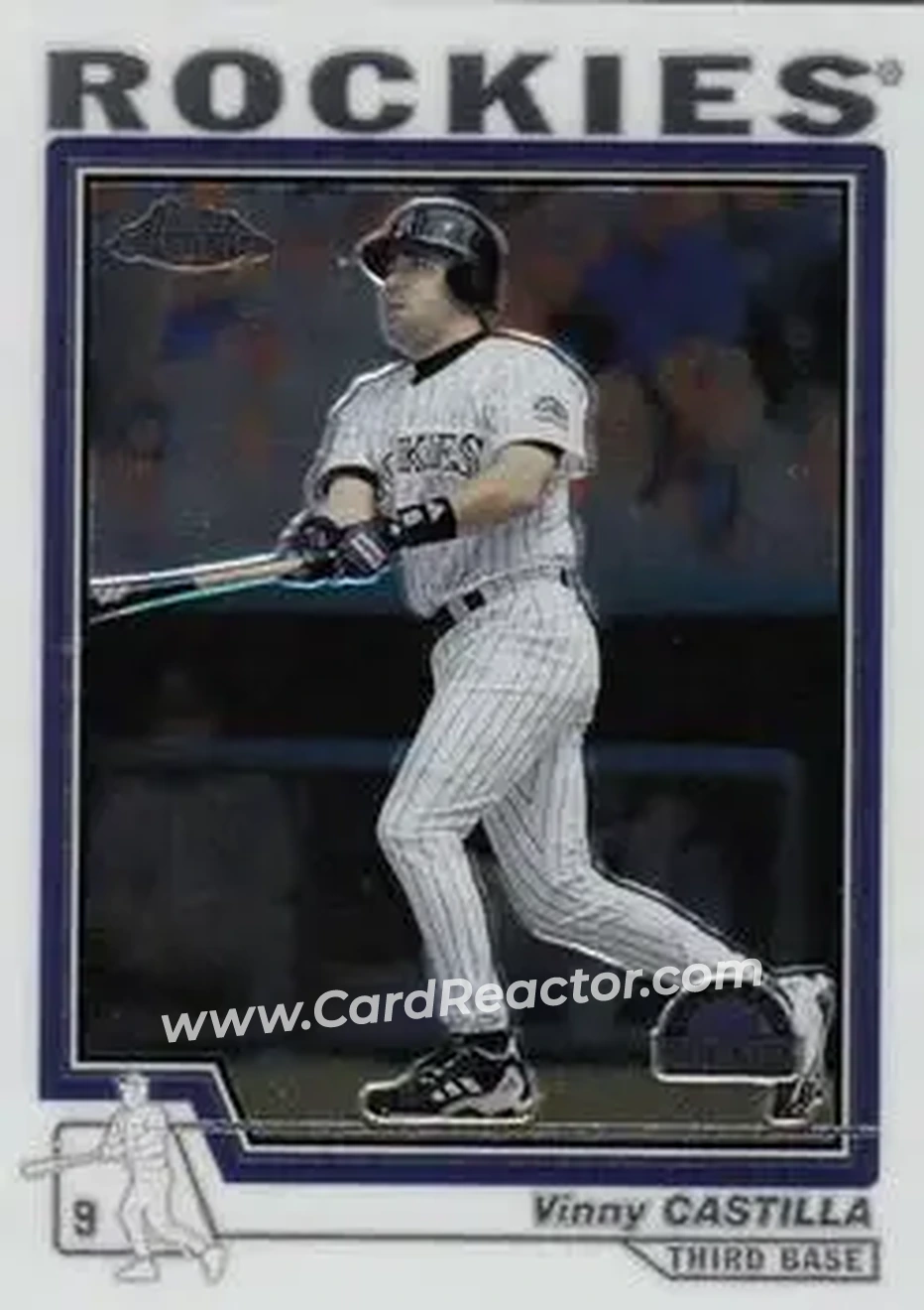 2004 Topps Chrome #309 - Vinny Castilla - Colorado Rockies - Front