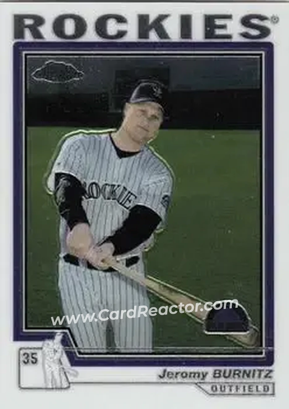 2004 Topps Chrome #317 - Jeromy Burnitz - Colorado Rockies - Front