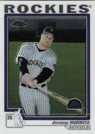 2004 Topps Chrome #317 - Jeromy Burnitz - Colorado Rockies
