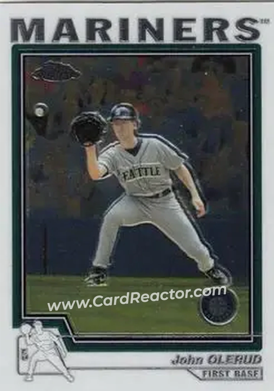 2004 Topps Chrome #324 - John Olerud - Seattle Mariners - Front