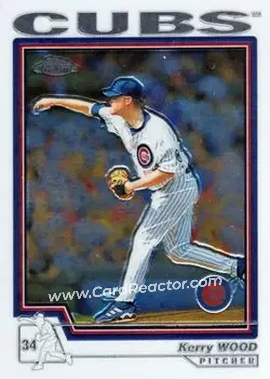2004 Topps Chrome #332 - Kerry Wood - Chicago Cubs - Front