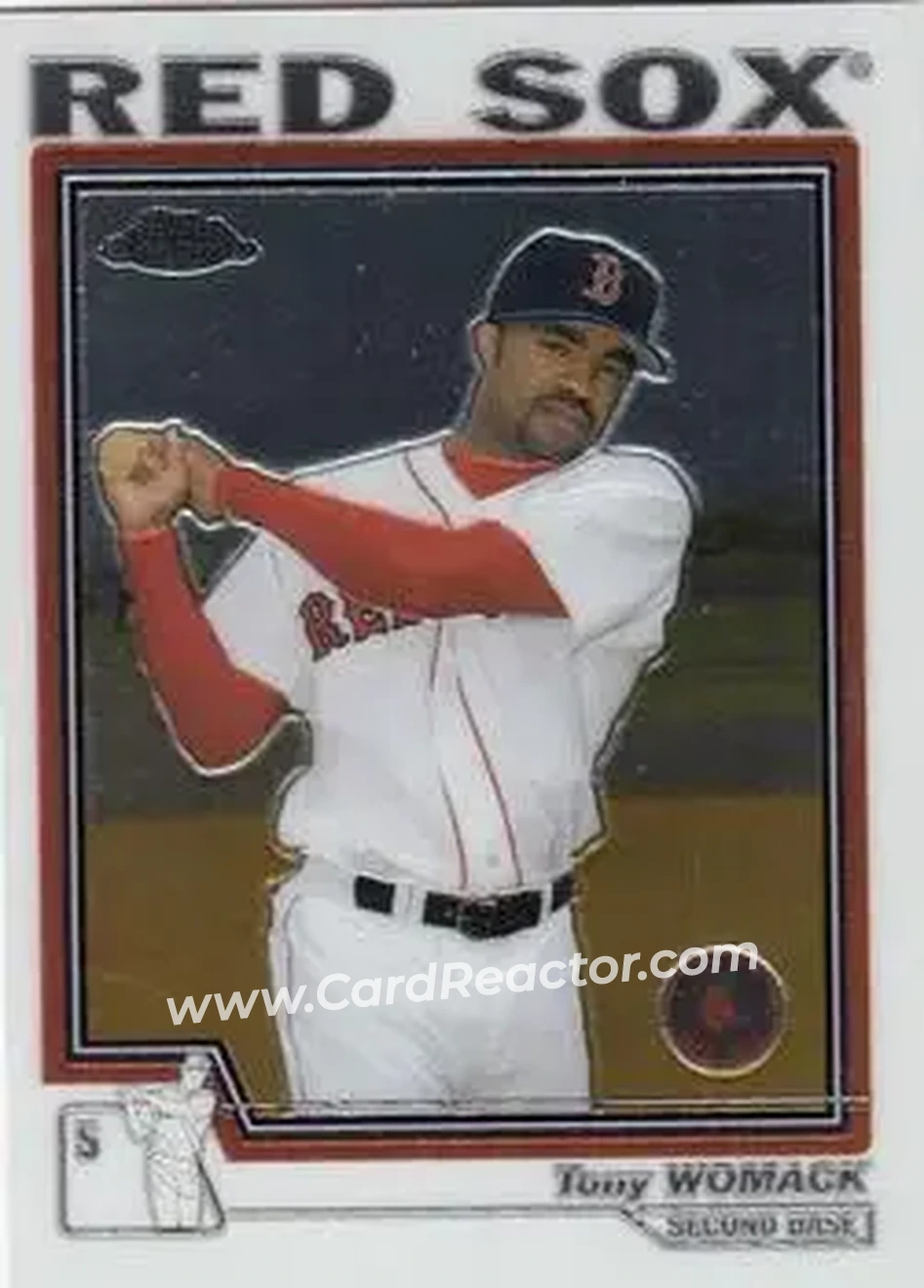 2004 Topps Chrome #333 - Tony Womack - Boston Red Sox - Front