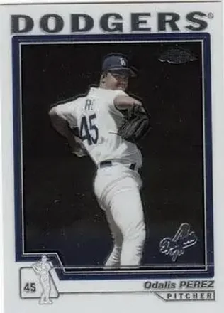 2004 Topps Chrome #336 - Odalis Perez - Los Angeles Dodgers