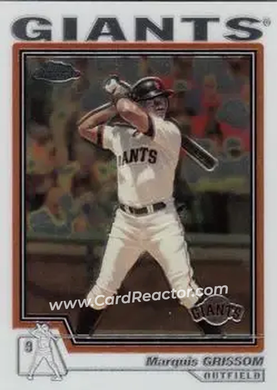 2004 Topps Chrome #340 - Marquis Grissom - San Francisco Giants - Front