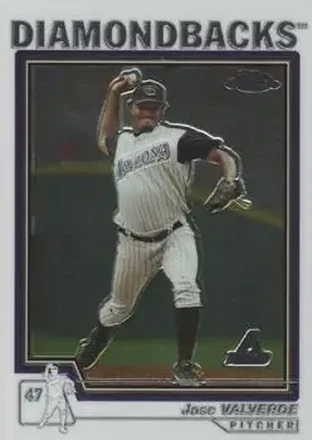 2004 Topps Chrome #343 - Jose Valverde - Arizona Diamondbacks