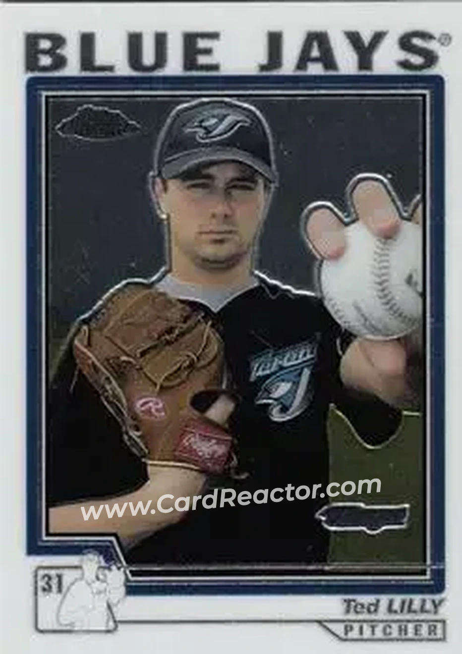 2004 Topps Chrome #351 - Ted Lilly - Toronto Blue Jays - Front